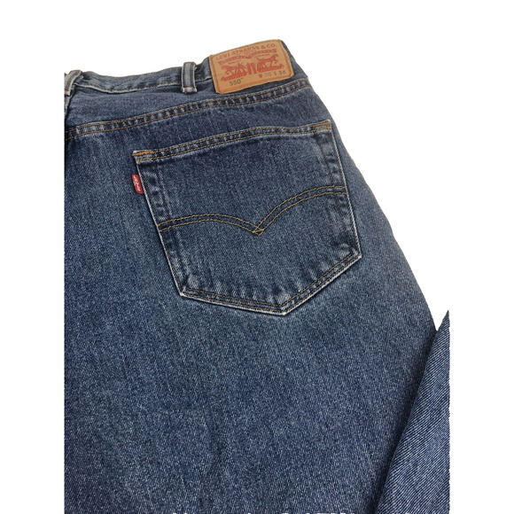 Levi's 550 Men's Jeans 38 x 34 Y2K Regular Fit Straight Leg Blue Denim Stonewash - Picture 12 of 14